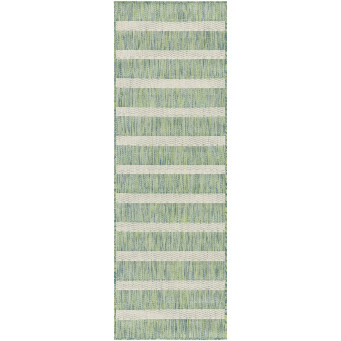 Nourison Positano Blue Green Ivory POS03 2 ft. X 6 ft. Rect. Rug