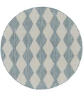 Nourison Positano Aqua POS04 8 ft. X Round Rug