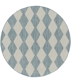 Nourison Home Positano POS04 Aqua 8 ft. Round Area Rug