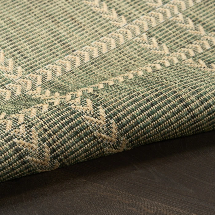 Nourison Home Horizon Indoor/Outdoor Green HOZ04 8ft. x 10ft. Rect. Rug