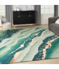 Nourison Prismatic Emerald PRS30 9 ft. X 12 ft. Rect. Rug