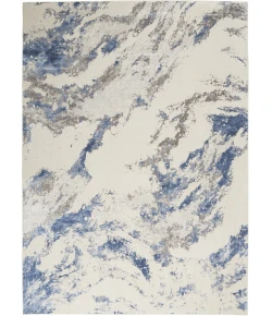 Nourison Home Silky Textures Blue SLY03 7ft.10in. x 10ft.6in. Rect. Rug