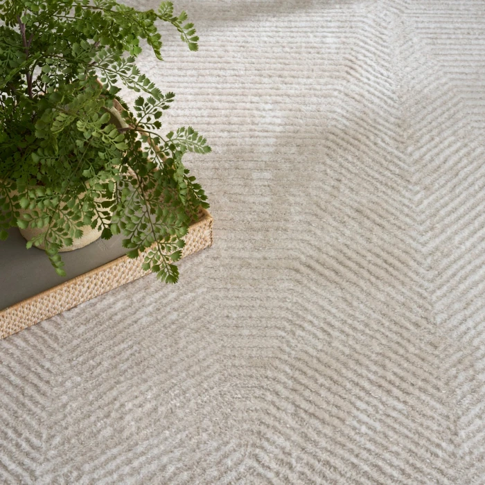 Nourison Dekor Ivory Beige DEK04 4 ft. X 6 ft. Rect. Rug
