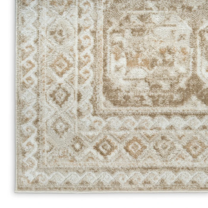 Nourison Dekor Ivory Taupe DEK01 4 ft. X 6 ft. Rect. Rug