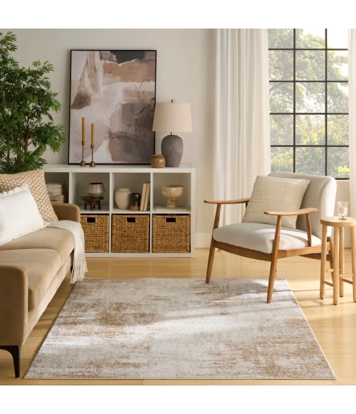 Nourison Dekor Ivory Beige DEK07 5 ft. 3 in. X 7 ft. Rect. Rug