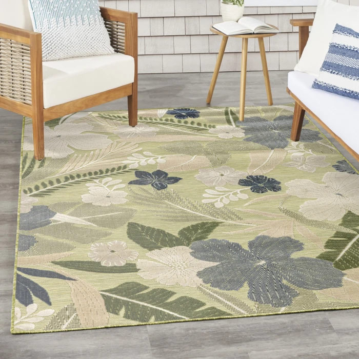 Nourison Home Suncoast Green SNC01 5ft.3in. x 7ft.3in. Rect. Rug