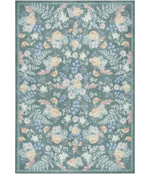 Nourison Home Botanical Washables Green BOT02 4ft. x 6ft. Rect. Rug