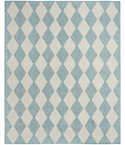 Nourison Positano Aqua POS04 10 ft. X 14 ft. Rect. Rug