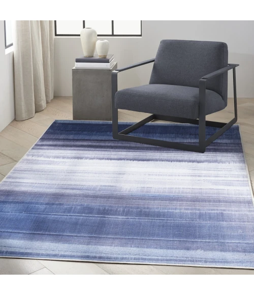 Calvin Klein Launder Blue LDR01 3ft.11in. x 5ft.11in. Rect. Rug