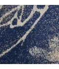 Nourison Home Tranquil Navy TRA08 5ft.3in. x Round Round Rug