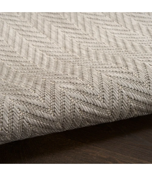 Nourison Horizon Indoor/Outdoor Grey HOZ02 8 ft. X 10 ft. Rect. Rug