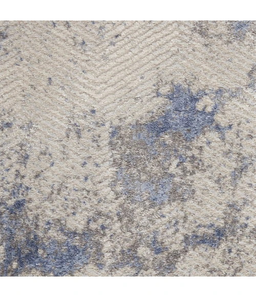 Nourison Home Silky Textures Blue SLY04 3ft.11in. x 5ft.11in. Rect. Rug