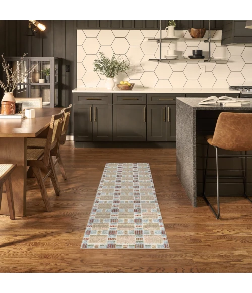 Nourison Nordic Rust Multicolor NRC14 2 ft. X 6 ft. Rect. Rug