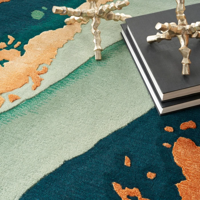 Nourison Prismatic Emerald PRS30 8 ft. X 10 ft. Rect. Rug