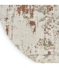 Nourison Quarry Ivory Rust QUA01 8ft. Round Rug