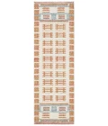 Nourison Nordic Ivory Rust NRC16 2 ft. X 6 ft. Rect. Rug