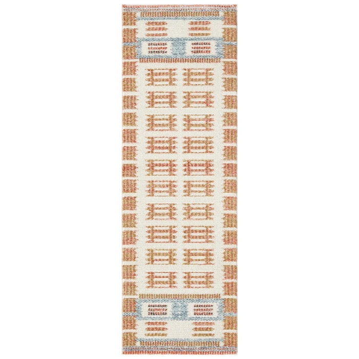 Nourison Nordic Ivory Rust NRC16 2 ft. X 6 ft. Rect. Rug
