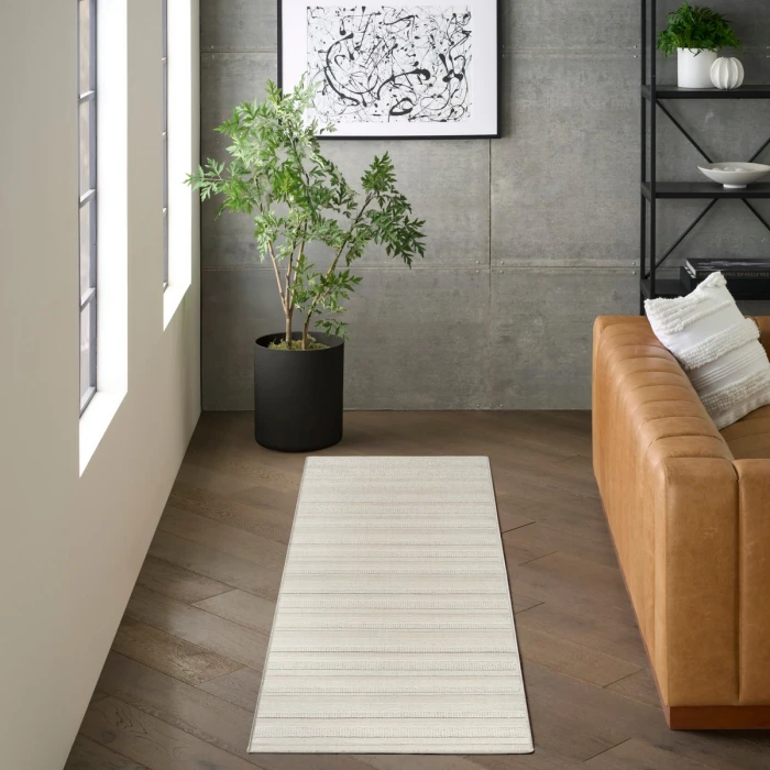 DKNY Pure Multi Weave Ivory MTW01 10 ft. Rect. Rug