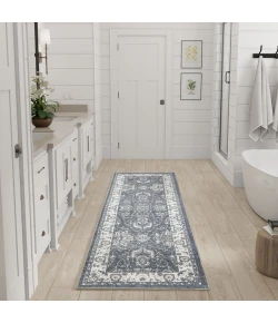 Nourison Home Astra Machine Washable ASW20 Slate 2 ft. X 6 ft. Area Rug