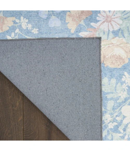 Nourison Home Botanical Washables Blue BOT02 4ft. x 6ft. Rect. Rug