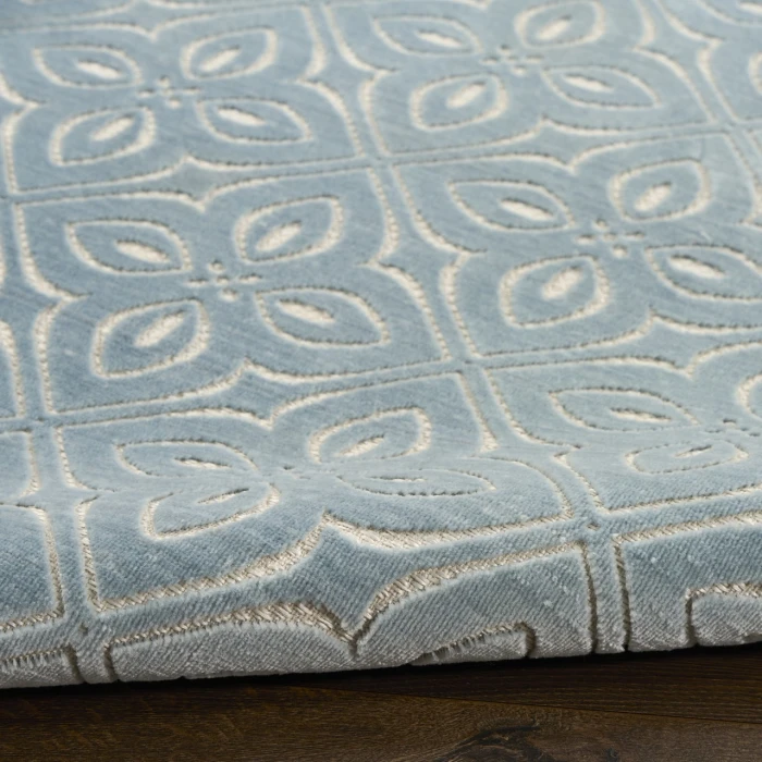 Nourison Home Washable Charm Blue WCH03 8ft. x 10ft. Rect. Rug