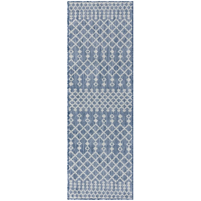 Nourison Positano Navy Blue POS02 2 ft. X 6 ft. Rect. Rug