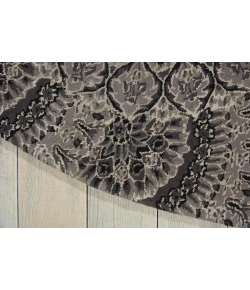 Nourison Home Nourison 2000 Black 2335 7ft.6in. x 9ft.6in. Oval Oval Rug