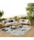 Nourison Home Suncoast Grey SNC01 7ft.10in. x 9ft.10in. Rect. Rug