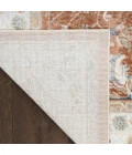 Nourison Astra Machine Washable Rust Ivory ASW20 7 ft. 10 in. x 10 ft. Rect. Rug