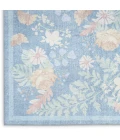 Nourison Home Botanical Washables Blue BOT02 5ft. x 7ft. Rect. Rug
