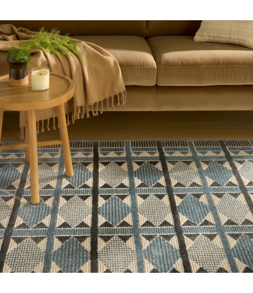 Nourison Nordic Blue NRC06 4 ft. X 6 ft. Rect. Rug