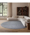 Nourison Positano Navy Ivory POS03 12ft. Round Rug