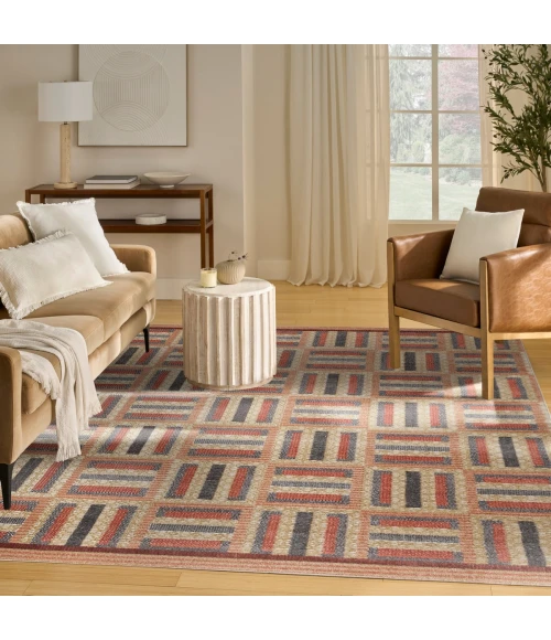 Nourison Nordic Multicolor NRC11 8 ft. X 10 ft. Rect. Rug