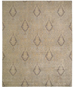 Nourison Home Silk Infusion Grey SIF03 7ft.9in. x 9ft.9in. Rect. Rug