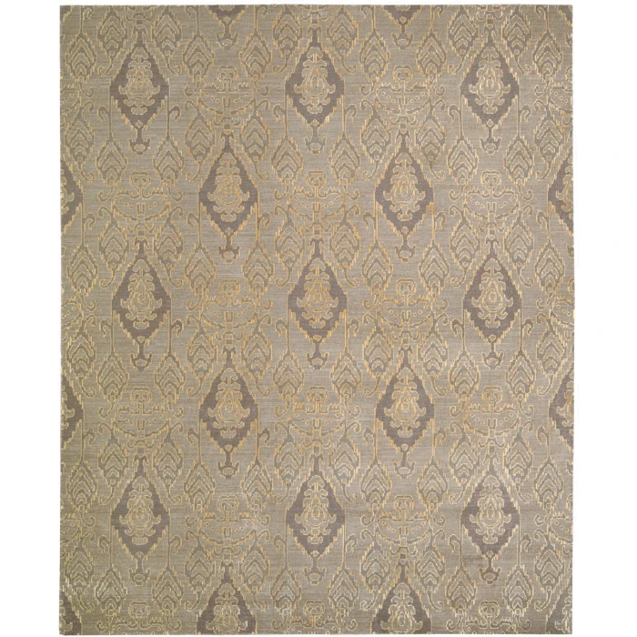Nourison Home Silk Infusion Grey SIF03 7ft.9in. x 9ft.9in. Rect. Rug