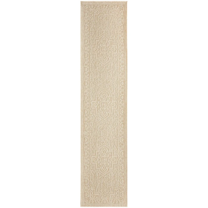 Nourison Tulum Cream TLM05 2 ft. X 6 ft. Rect. Rug