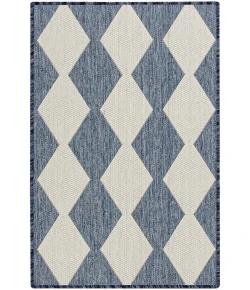 Nourison Positano Navy Blue POS04 2ft. x 3ft. Rect. Rug
