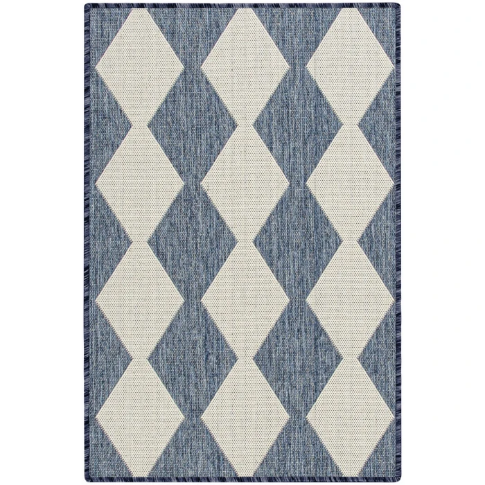 Nourison Positano Navy Blue POS04 2ft. x 3ft. Rect. Rug