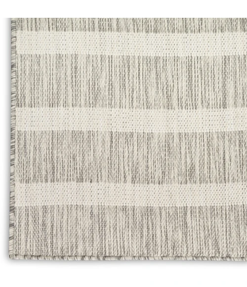Nourison Positano Grey Ivory POS03 10ft. Square Rug