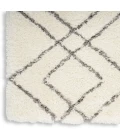 Nourison Home Dreamy Shag Cream / Ivory DRS07 7ft.10in. x 9ft.10in. Rect. Rug
