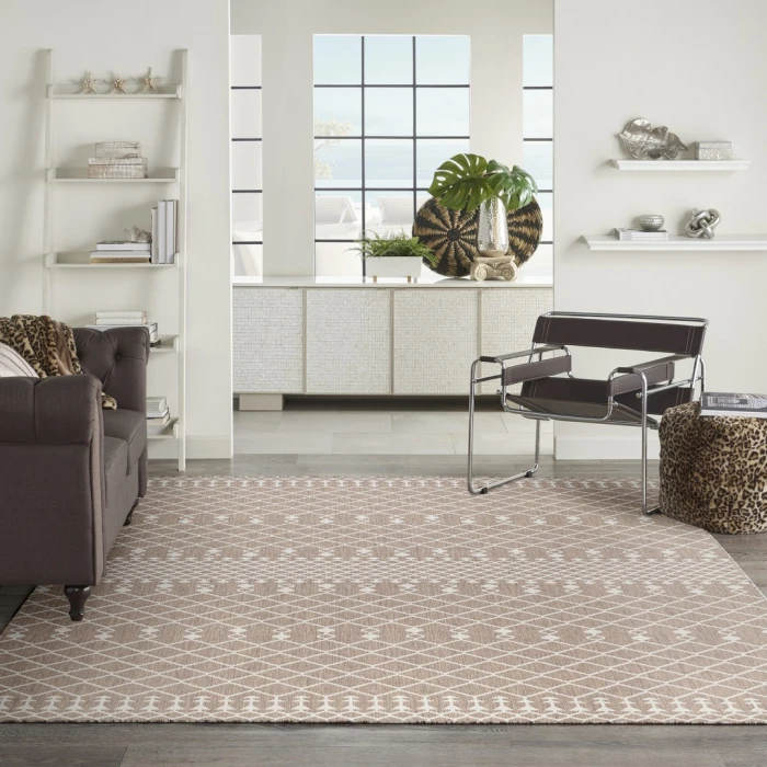 Nourison Positano Beige POS02 12ft. x 15ft. Rect. Rug