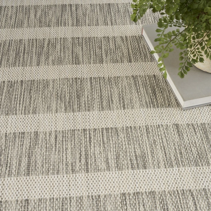 Nourison Positano Grey Ivory POS03 10ft. x 14ft. Rect. Rug