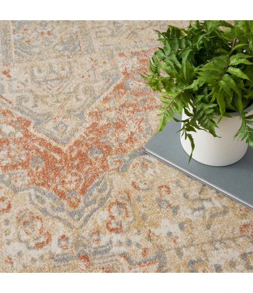 Nourison Nourison Essentials Persian Beige Rust NRE07 6 ft. X Round Rug