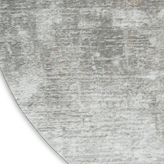 Nourison Dekor Grey DEK07 5ft. 3in. x Round Round Rug