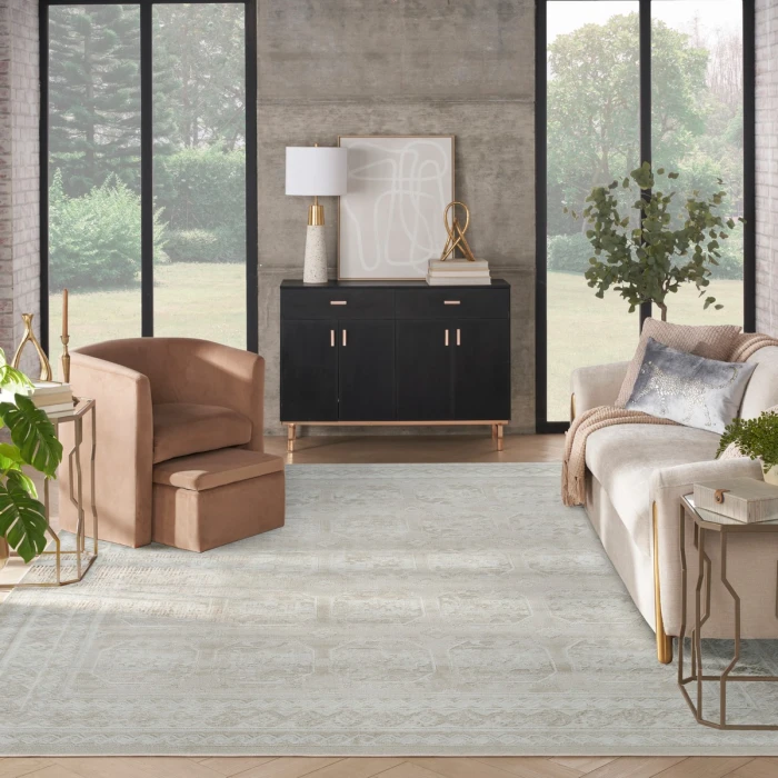 Nourison Dekor Ivory Beige DEK01 7 ft. 10 in. X 9 ft. 10 in. Rect. Rug