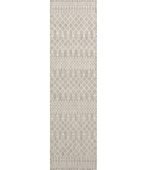 Nourison Positano Light Grey POS02 2ft.2in. x 12ft. Rect. Rug