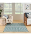 Nourison Positano Aqua POS02 4 ft. X 6 ft. Rect. Rug
