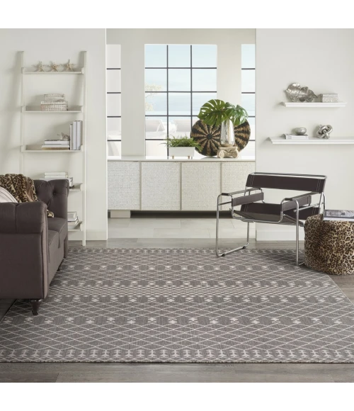 Nourison Positano Charcoal POS02 12ft. x 15ft. Rect. Rug
