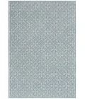 Nourison Washable Charm Blue Ivory WCH03 4 ft. X 6 ft. Rect. Rug