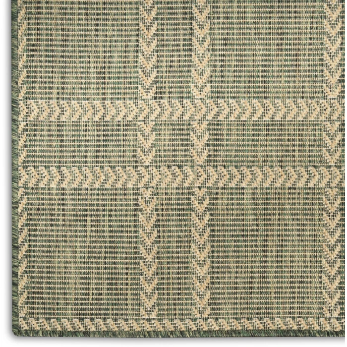 Nourison Home Horizon Indoor/Outdoor Green HOZ04 2ft.2in. x 8ft. Rect. Rug
